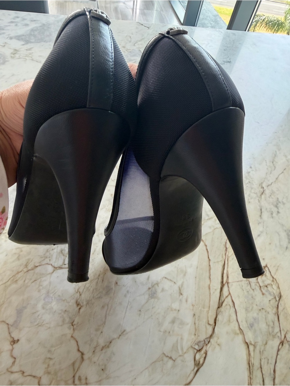 Chanel Black Pointed Toe Women's Pumps - Picture 5 of 7